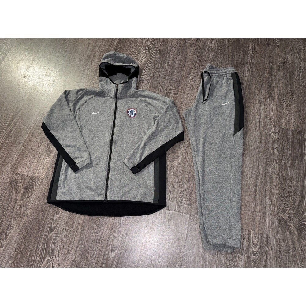 Nike Ole Miss Football "SIP" Team Issue PE 2-Piece Sweatsuit Men's XL RARE NCAA